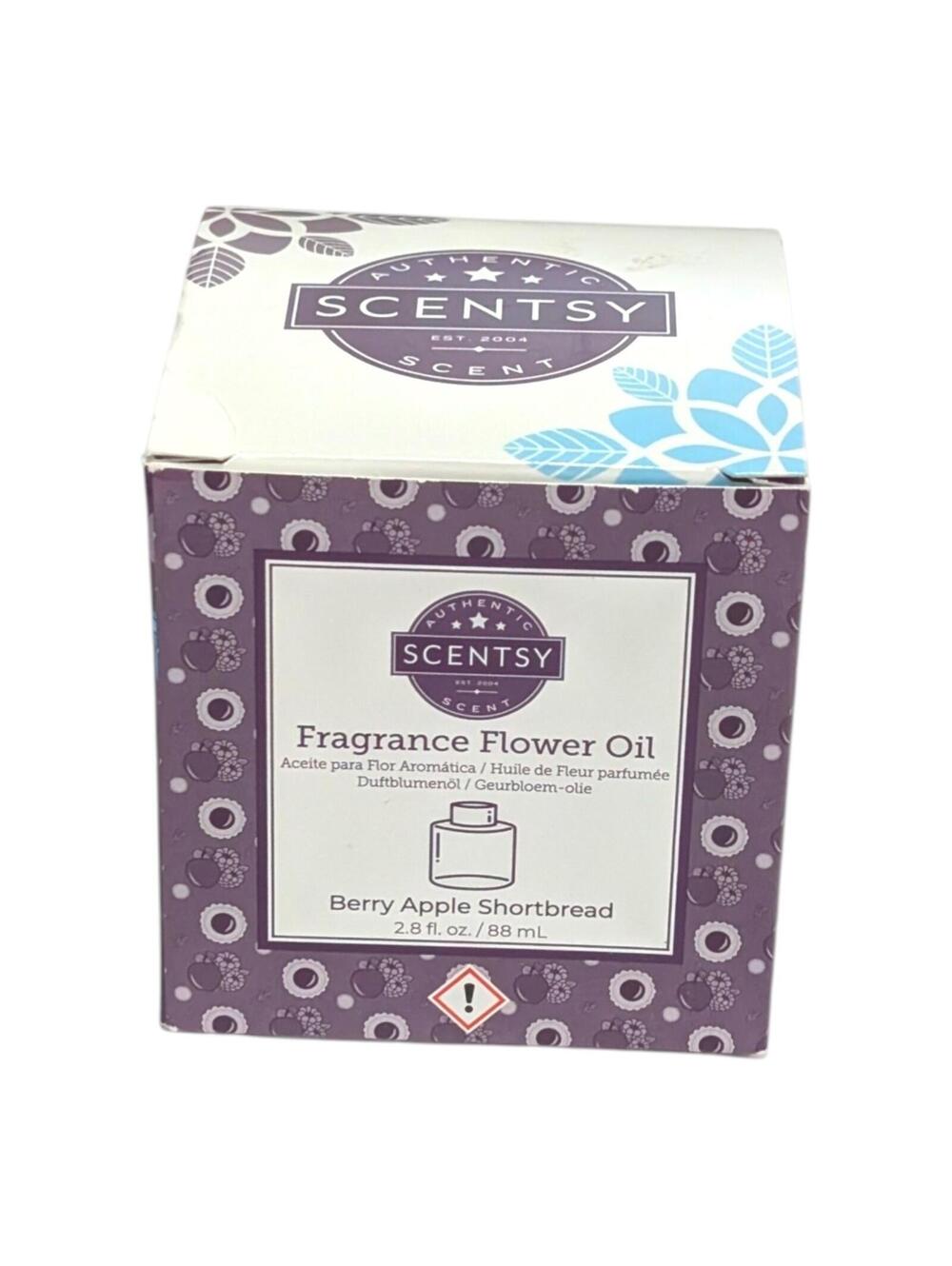 New Scentsy Fragrance Flower Diffuser Berry Apple Shortbread